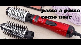 COMO FAZER ESCOVA MODELADA COM ESCOVA ROTATIVA