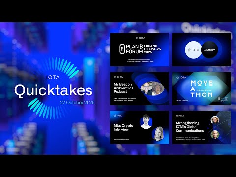 IOTA QuickTakes 27.10.2025: IOTA x Turnkey, New Appointments, Moveathon Kickoff & More