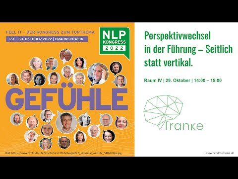 NLP Kongress 2022 in Braunschweig | Vortrag Hendrik Franke | NLP & Laterales Führen