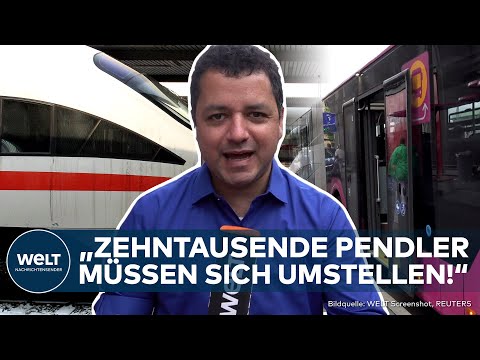 FRANKFURT: "1000 Busfahrer und 400 Busse!" Pendlerfrust! Chaos durch Baustellen der Deutschen Bahn