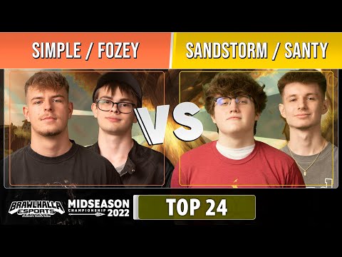 simpLe & Fozey VS Sandstorm & Santy - Top 24 - Midseason Championship 2022 - Doubles