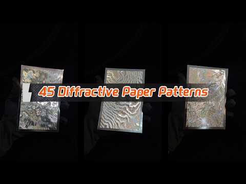 Vidéo sur papier diffractif