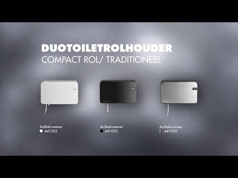 Toiletpapierdispenser Quartzline Q2 klein duo zilver 441092