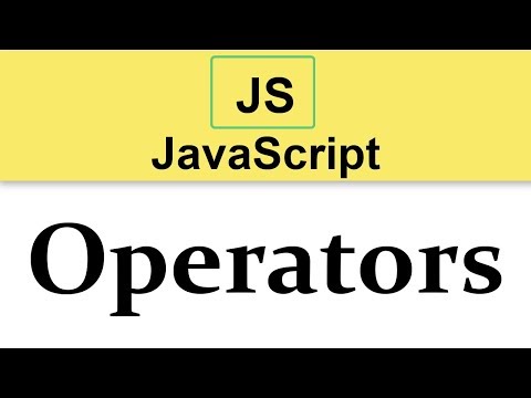 7 JavaScript Tutorial | Operators