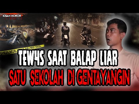 PELAJAR MENINGG4L SAAT BALAP LI4R! SATU TONGKRONGAN DI GENTAYANGIN! MERINDING