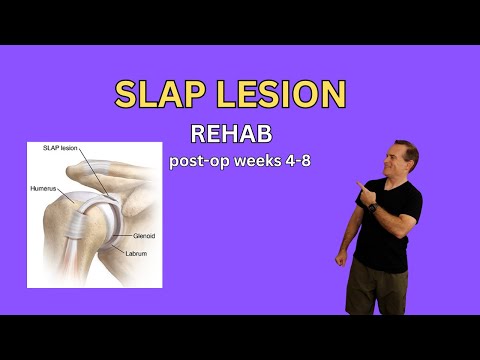 SLAP lesion rehab post op weeks 4 8