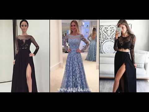 Best Prom Dresses With Long Sleeves With Long Sleeves...