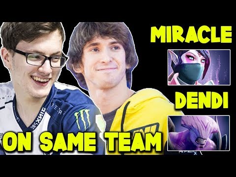 2 Legends On The Same Team - Miracle & Dendi Dota 2