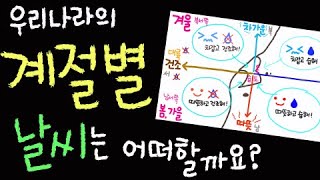 우리나라의 계절별 날씨는 어떠할까요? ■주요개념: 공기덩어리(기단), 계절, 대륙, 바다의 성질 [초등 과학 5학년 2학기 3단원 8차시]