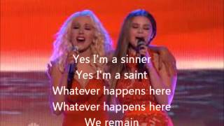 Jacquie Lee and Christina Aguilera-We Remain-The Voice 5 Top 3