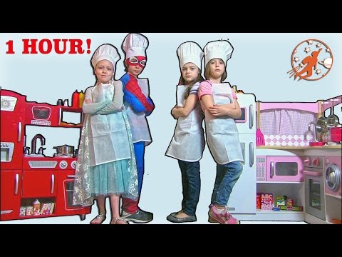 Kids Kitchen Pretend Recipes Compilation Video - 1 Hour Kids Cooking Show