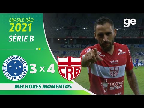 CRUZEIRO 3 x 4 CRB | MELHORES MOMENTOS | 2ª RODADA BRASILEIRÃO SÉRIE B 2021 | ge.globo