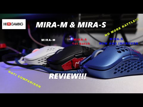 HK GAMING MIRA-M & MIRA-S REVIEW: Great mice! Awesome Price! $50-$65 (Hati comparison)