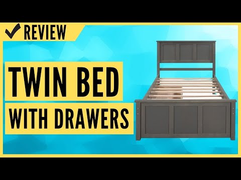 Twin Bed with Drawers