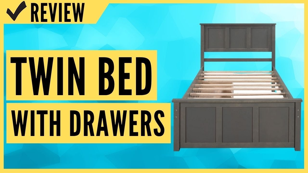 Twin Bed with Drawers