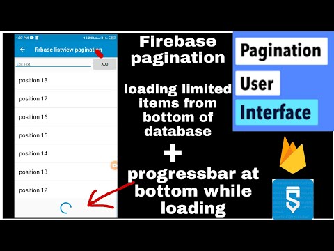 #sketchware Firebase listview Pagination with progressbar at bottom