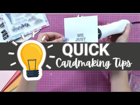Quick Cardmaking Tip - Heat Embossing from Underneath
