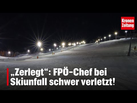 „Zerlegt“: FPÖ-Chef bei Skiunfall schwer verletzt! | krone.tv NEWS