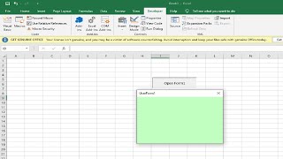 Excel VBA Tutorial| How to open userform in excel vba using button click