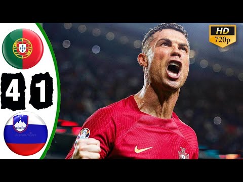 Portugal vs Slovenia 4-1 | Ronaldo Hattrick EURO 2024 Qualifiers Highlights & All Goals 2024