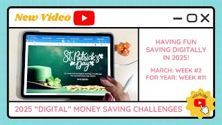 💰 March Week 2 | Week 11 Digital Savings Challenges! Watch Me Save Digitally Using GoodNotes!🤑