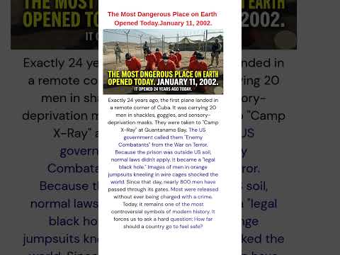 "24 Years Ago Today: The Shocking Opening of Guantanamo Bay – Orange Jumpsuits Became a Symbol"