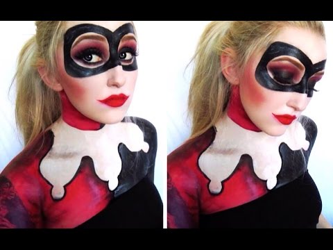 Harley Quinn Makeup & Body Paint Tutorial! (Highly Requested)