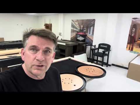 First look at new 2026 Elite Crokinole boards (Maple and Cherry hardwood)