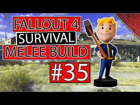 🔴Lets Play Fallout 4 Survival Melee | EP 35 | Exploring Nuka World