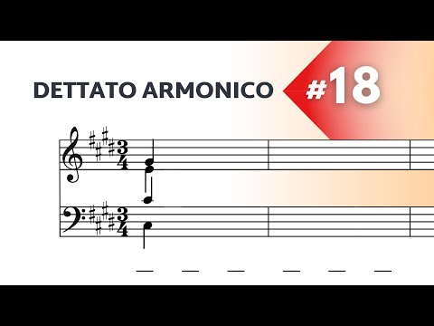Dettato Armonico a 4 voci - Livello avanzato N°18