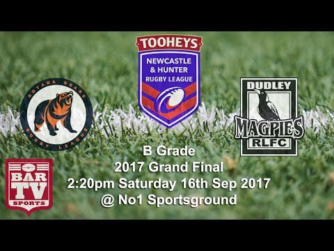 2017 Newcastle & Hunter Rugby League - B Grade Grand Final - Kotara v Dudley