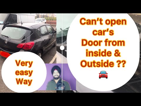 How to fix car’s doors that won’t open 🚘 🚙 🚗