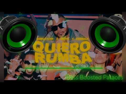 Dímelo Flow, Anitta, Chimbala - Quiero Rumba (Bass Boosted).