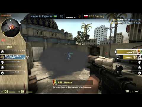 CS:GO NiP V ESC Gaming StarLadder Lan Dust2 Map #2