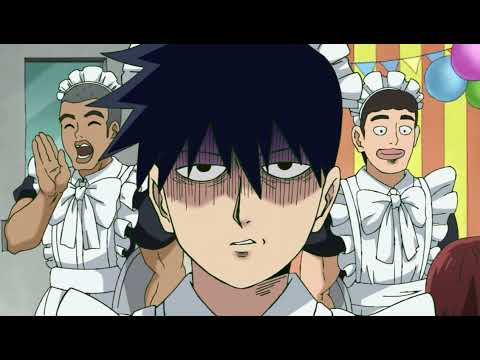 Mob Psycho 100 Season 3 | Maid Café Scene (English Dub)