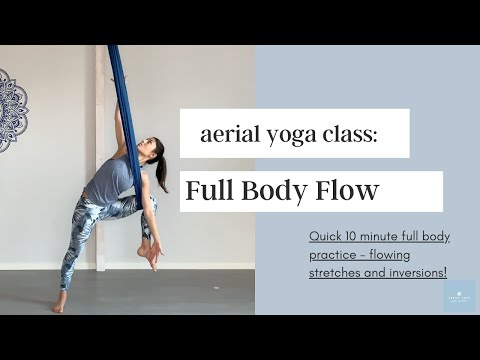 10 MIN Aerial Yoga Class - Full Body Flow
