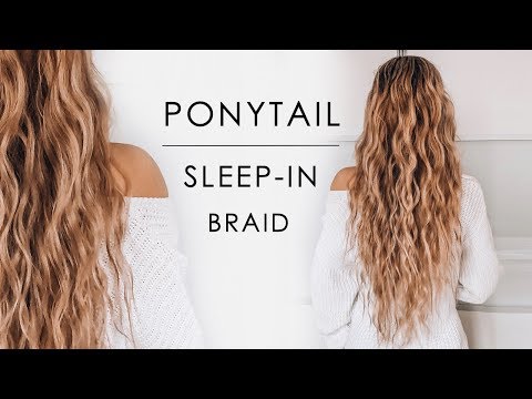 Sleep-in Ponytail Beachy Waves Hair Tutorial | Shonagh...