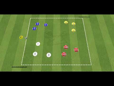 Football Soccer Cognitive Possession Training Practice