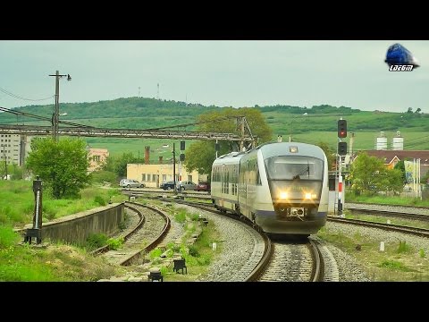 Trenul Inter Regio 1545 Train Satu Mare-Cluj Napoca in Gara Zalau Nord Station - 12 May 2017
