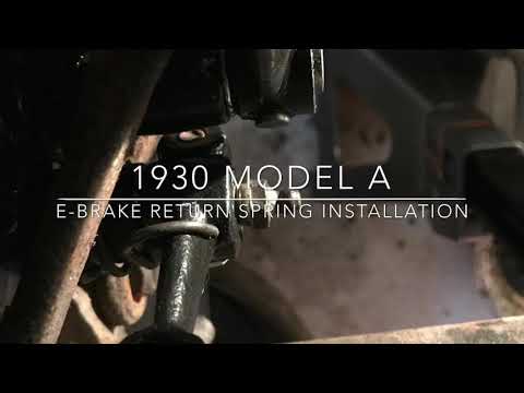 Model A Emergency Brake Return Spring Installation