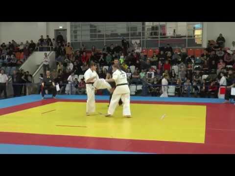 Афанасьева Анна - Гончарук Алина. Кубок России 2015 по киокушинкай