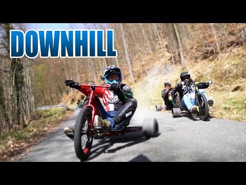 DOWNHILL DRIFT TRIKE OHNE MOTOR | Driftwerk Triad Review - Test [Deutsch/German]