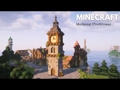 Minecraft: How to build a Medieval Clocktower | Minecraft Tutorial