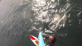 preview picture of video 'Windsurfing freeride session, Eastbourne, Wellington, New Zealand'