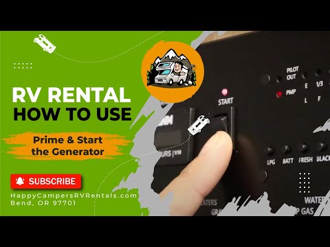 Part of a video titled How To: Prime & Start the Generator - YouTube