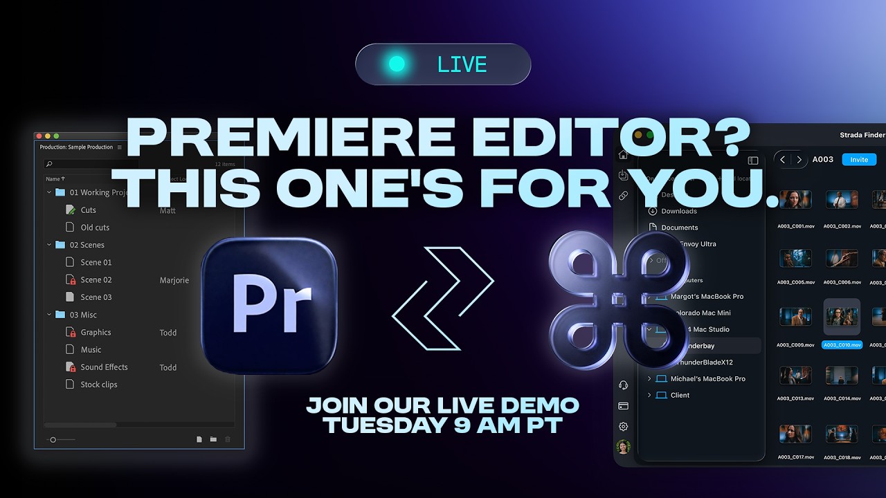 STRADA LIVE: Multiple Editors. One Hard Drive. No Cloud.