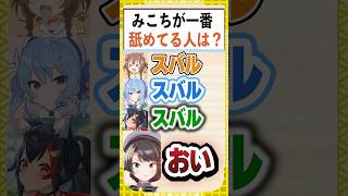 Q:みこちが1番舐めてるのは？の回答に満場一致でスバルになるｗｗｗ【さくらみこ/大神ミオ/大空スバル/星街すいせい/戌神ころね/ホロライブ/切り抜き】