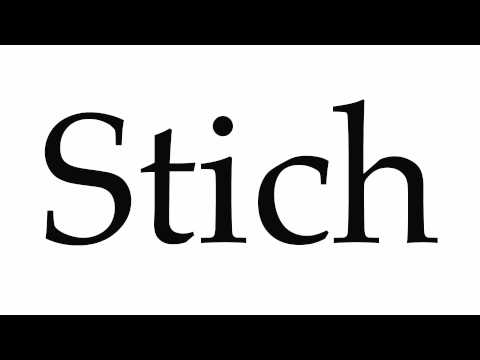 How to Pronounce Stich