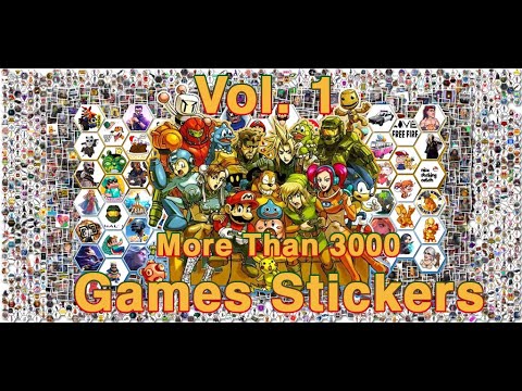 3000 Video Game Sticker Packs for Whatsapp Wastickerapps Vol.1 Funny Hilarious awesome