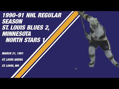 St. Louis Blues 2, Minnesota North Stars 1: March 31, 1991